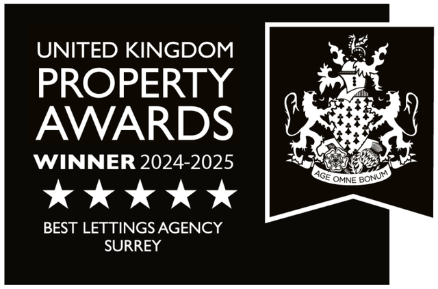 UK Property Awards winner 2024 to 2025, Best Lettings Agency Surrey